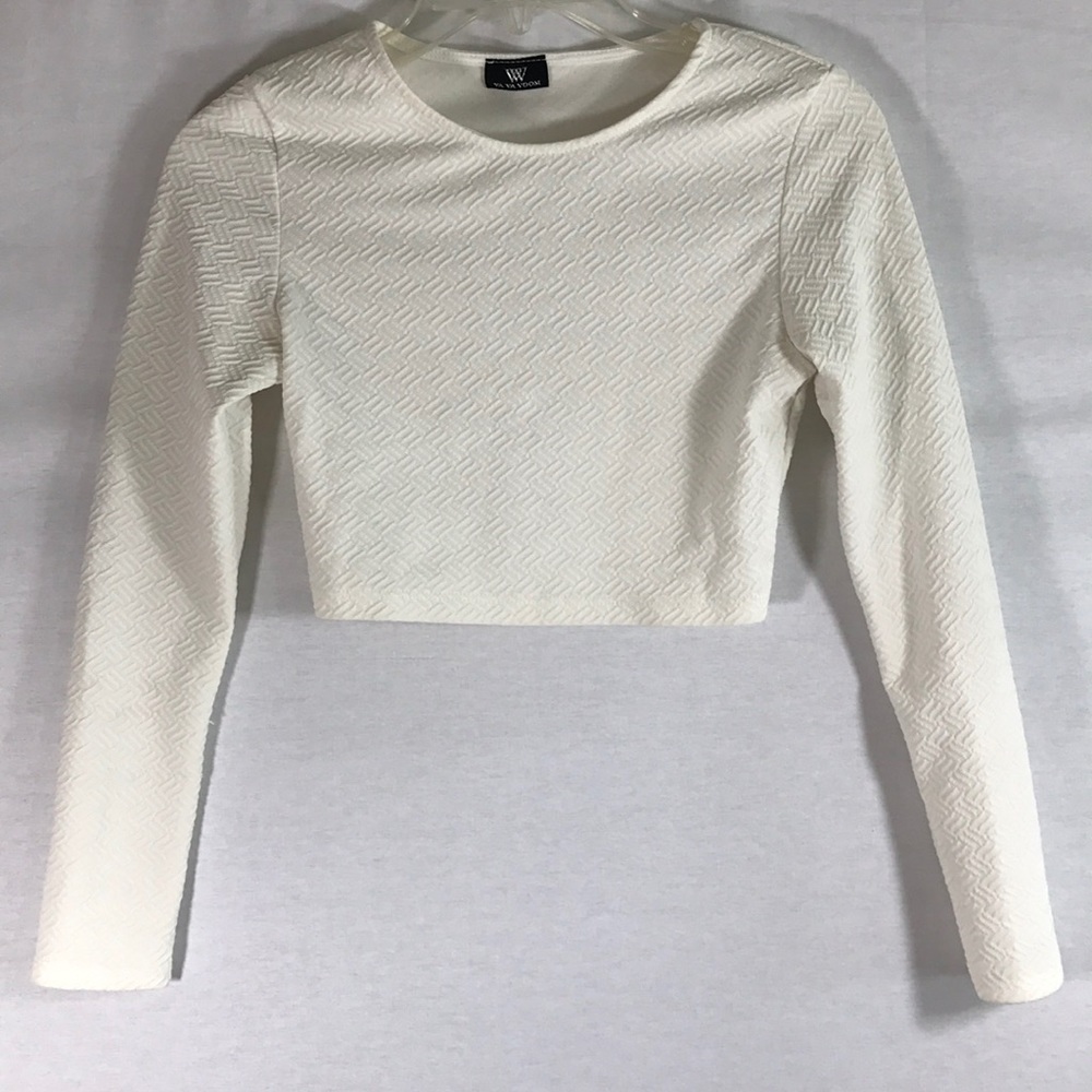 Va Va Voom White Crop Top
